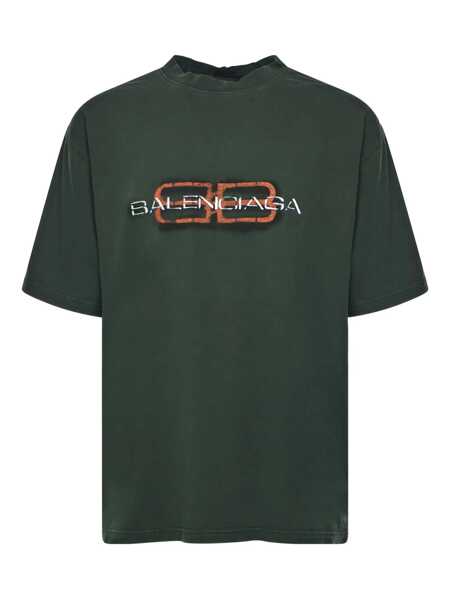 Topuri Balenciaga Balenciaga T-Shirts And Polos GREEN Barbati (BM 19323003) 1