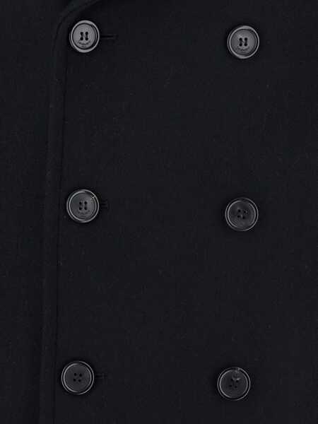 Geci Saint Laurent Saint Laurent Wool Coat Black Barbati (BM 19323018) 3