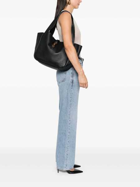 Genti de mana Saint Laurent Saint Laurent Le 5  7 Bea Shopping Bag Black Femei (BM 19323066) 2