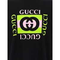 Tricouri Gucci pentru Barbati - Tricouri Gucci Gucci Gucci Incrocio Gg Print T-Shirt Black Barbati (BM 19323381) - B-mall.ro