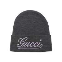 Caciuli Gucci Logo Embroidery Beanie Femei