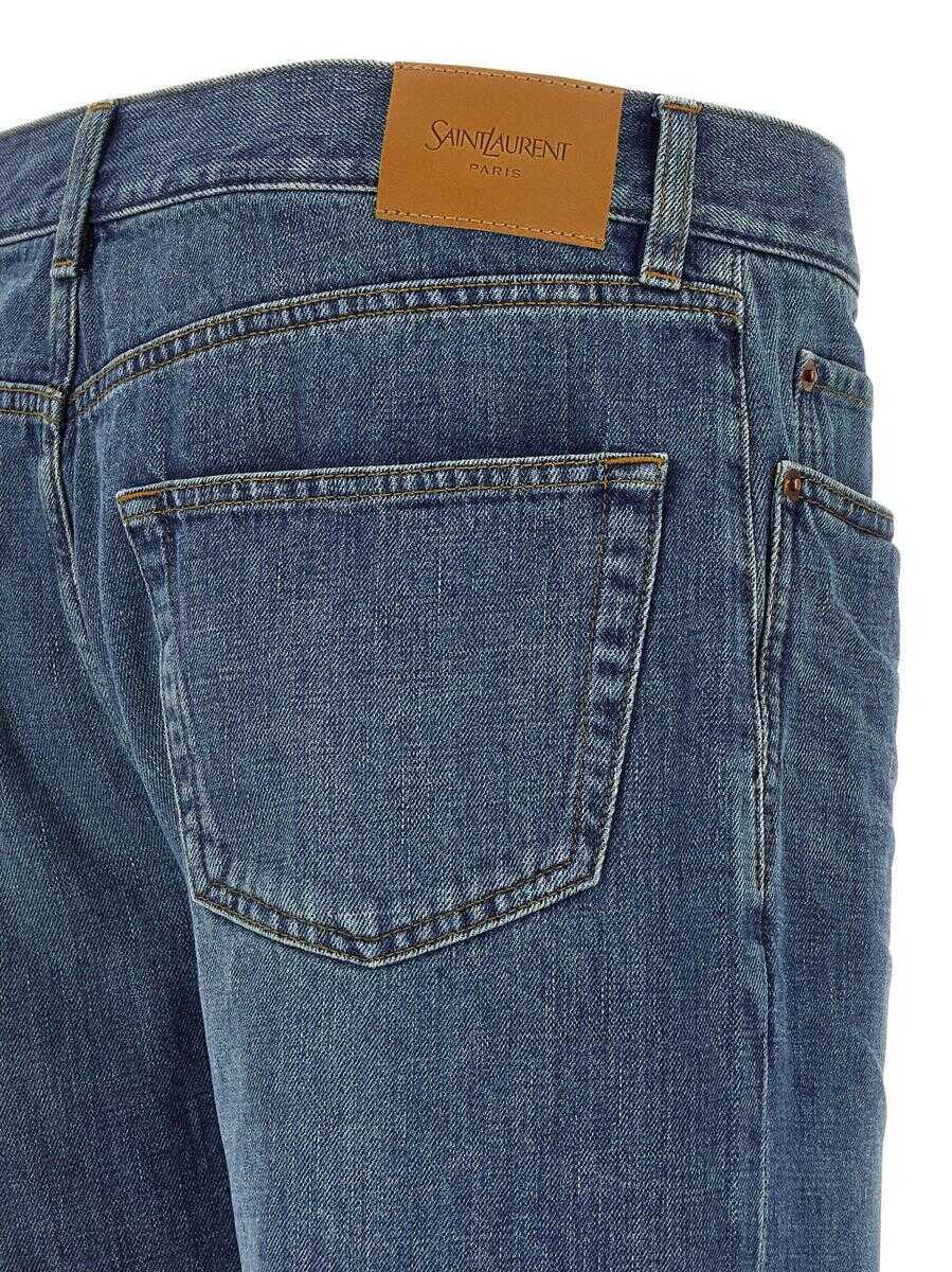 Blugi Saint Laurent Saint Laurent Mick Jeans BLUE Barbati (BM 19323726) 4