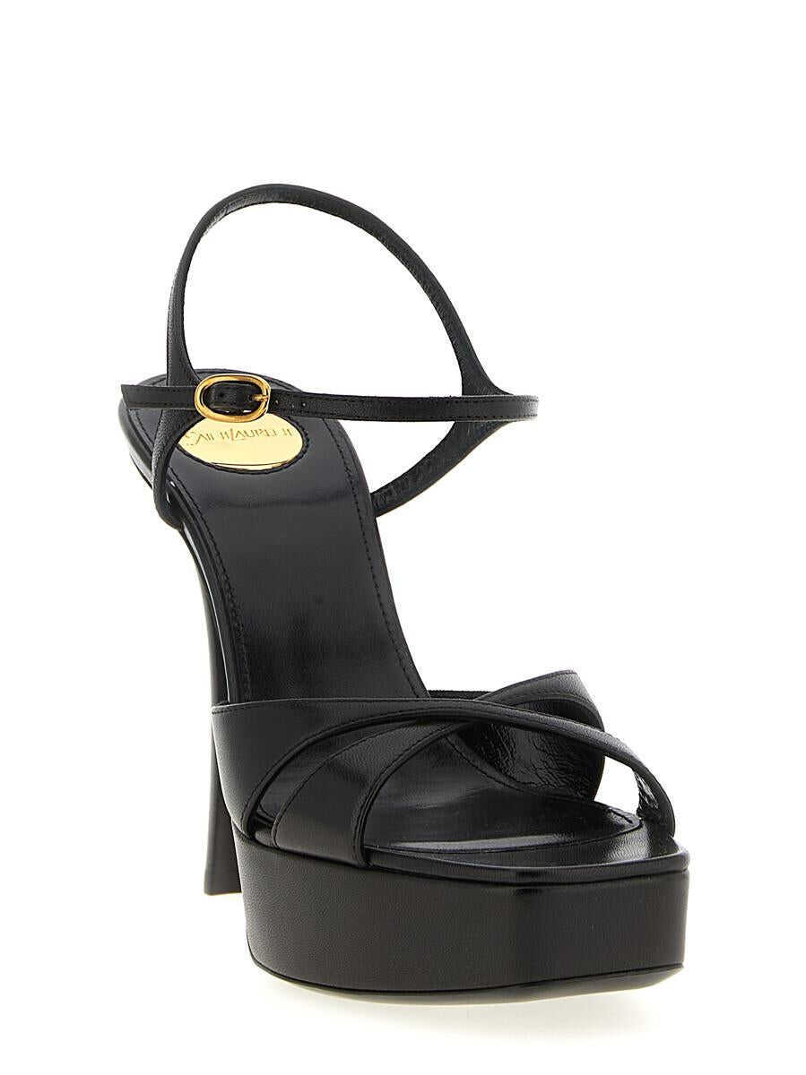 Sandale Saint Laurent Saint Laurent Debbie Sandals BROWN Femei (BM 19324086) 2