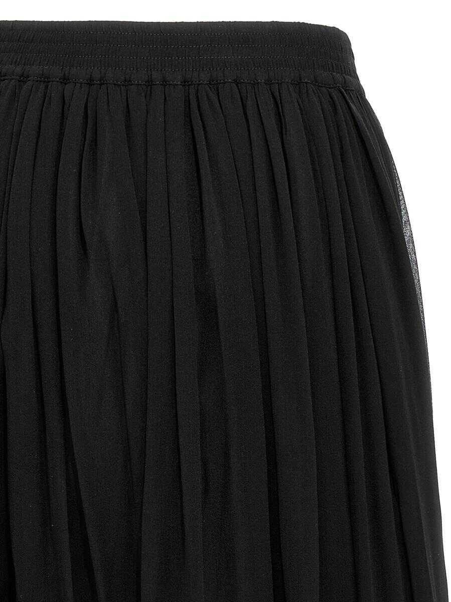 Fuste Saint Laurent Saint Laurent Long Skirt Black Femei (BM 19324107) 4