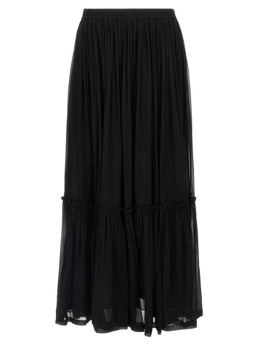 Fuste Saint Laurent Saint Laurent Long Skirt Black Femei (BM 19324107) 1