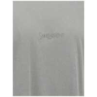Tricouri Saint Laurent pentru Barbati - Tricouri Saint Laurent Saint Laurent Logo Embroidery T-Shirt GRAY Barbati (BM 19324113) - B-mall.ro