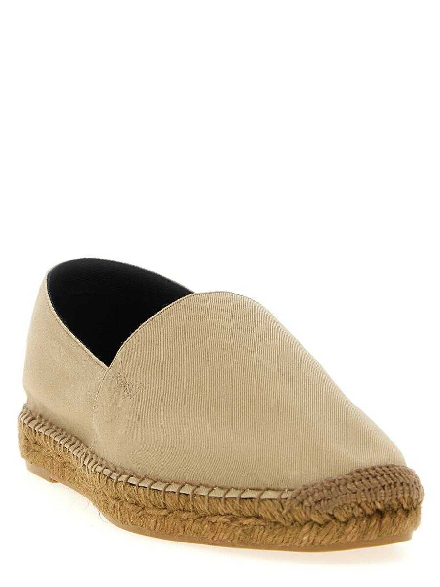 Mocasini Saint Laurent Saint Laurent Cotton Espadrilles Beige Barbati (BM 19324125) 2