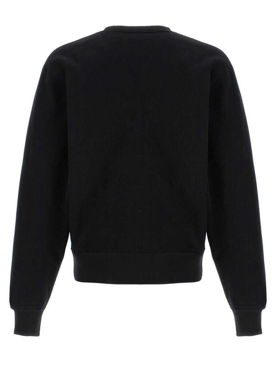 Pulovere Saint Laurent Saint Laurent Cassandre Sweatshirt Black Barbati (BM 19324140) 2