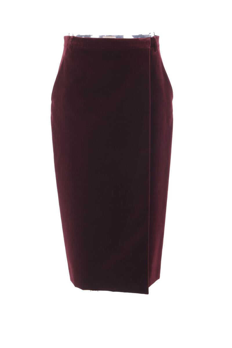 Fuste Saint Laurent Saint Laurent  Skirts Purple Femei (BM 19324146) 1
