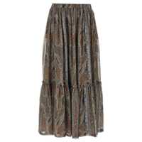 Fuste Saint Laurent Paisley Skirt Femei