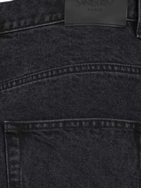 Blugi Saint Laurent Saint Laurent  Jeans USED PARIS BLACK Femei (BM 19324173) 4