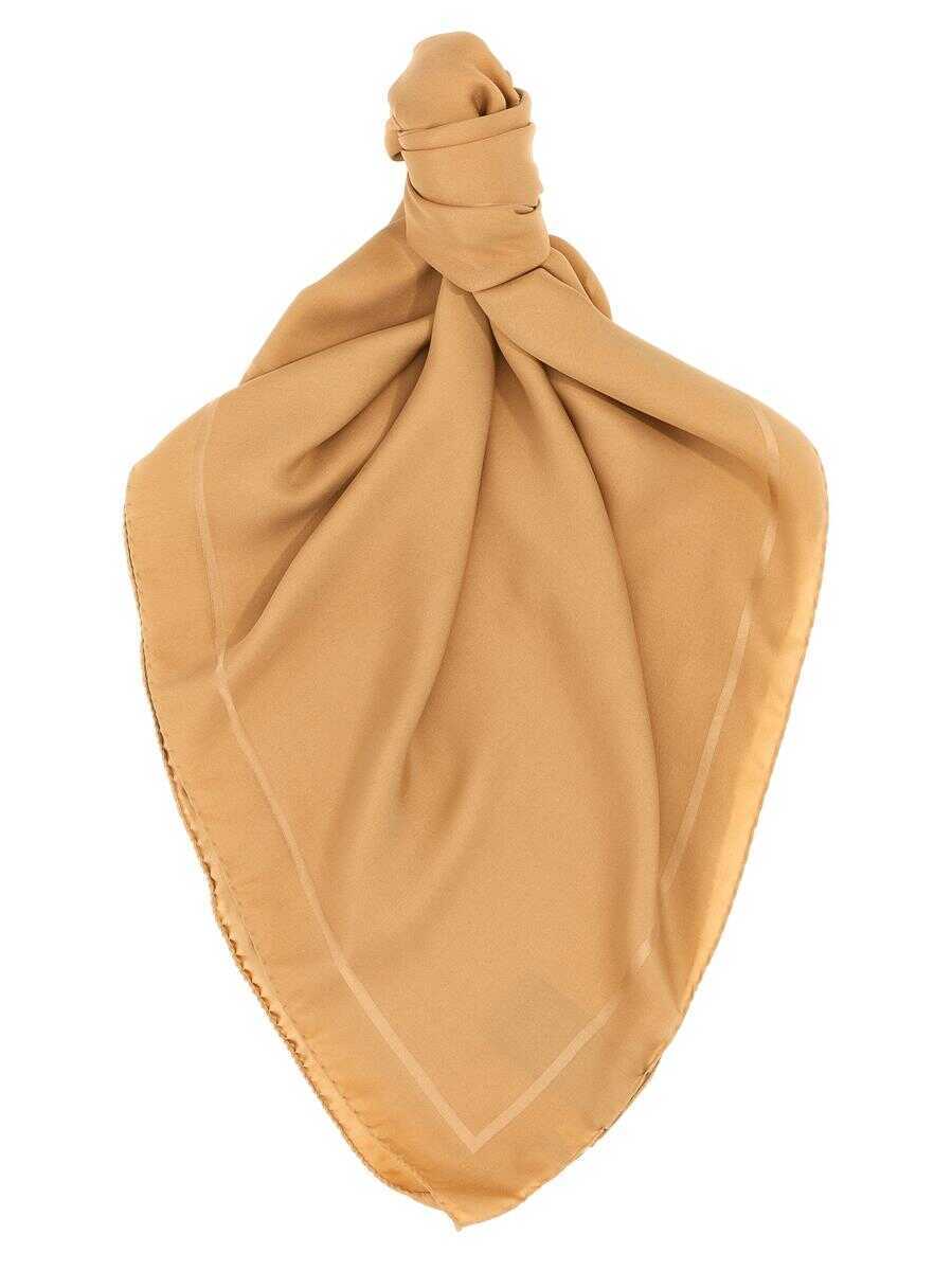 Esarfe Saint Laurent Saint Laurent Cassandre Scarf Beige Femei (BM 19324245) 1