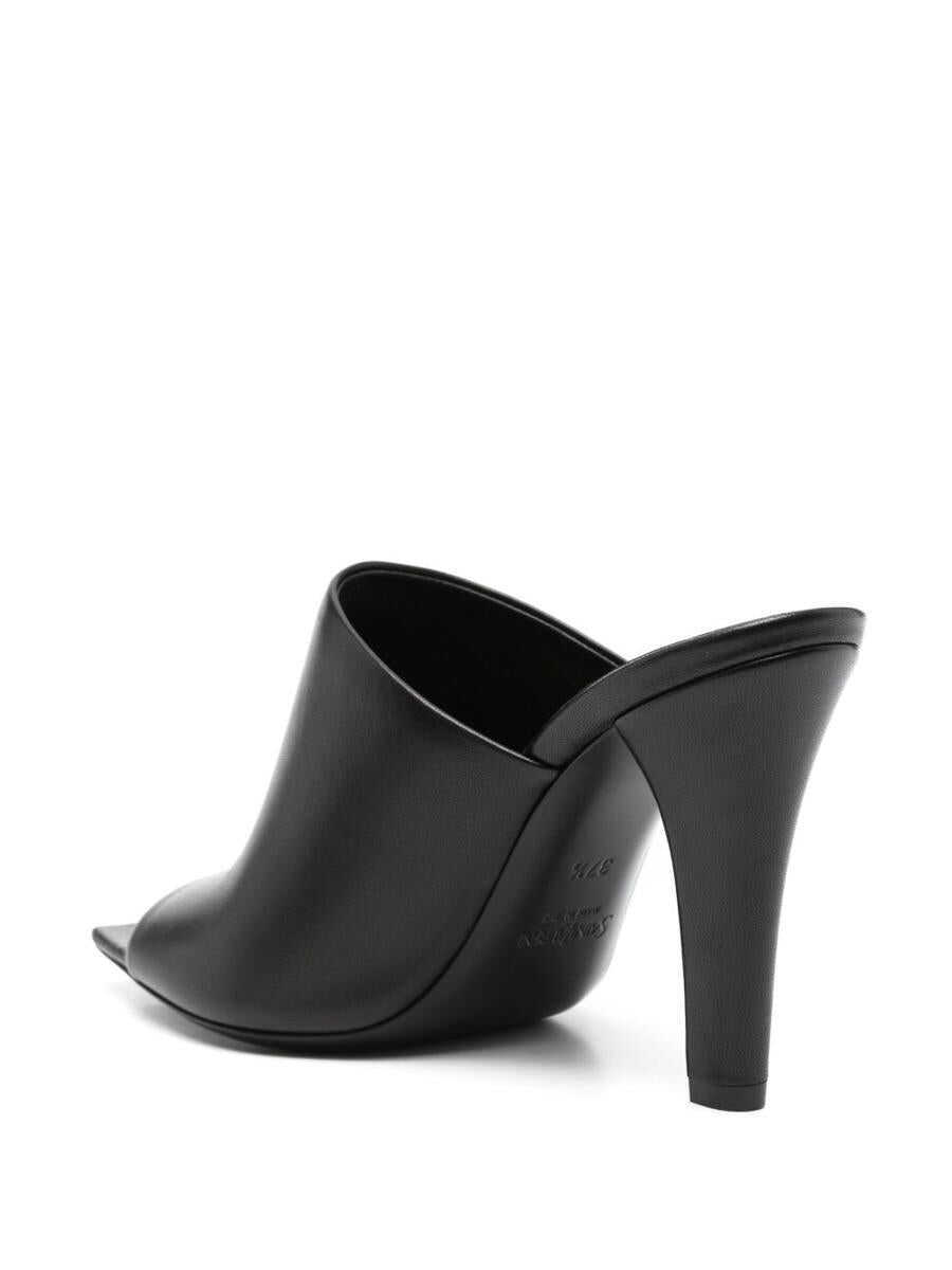 Pantofi cu toc Saint Laurent Saint Laurent Jill Leather Mules Black Femei (BM 19324266) 4