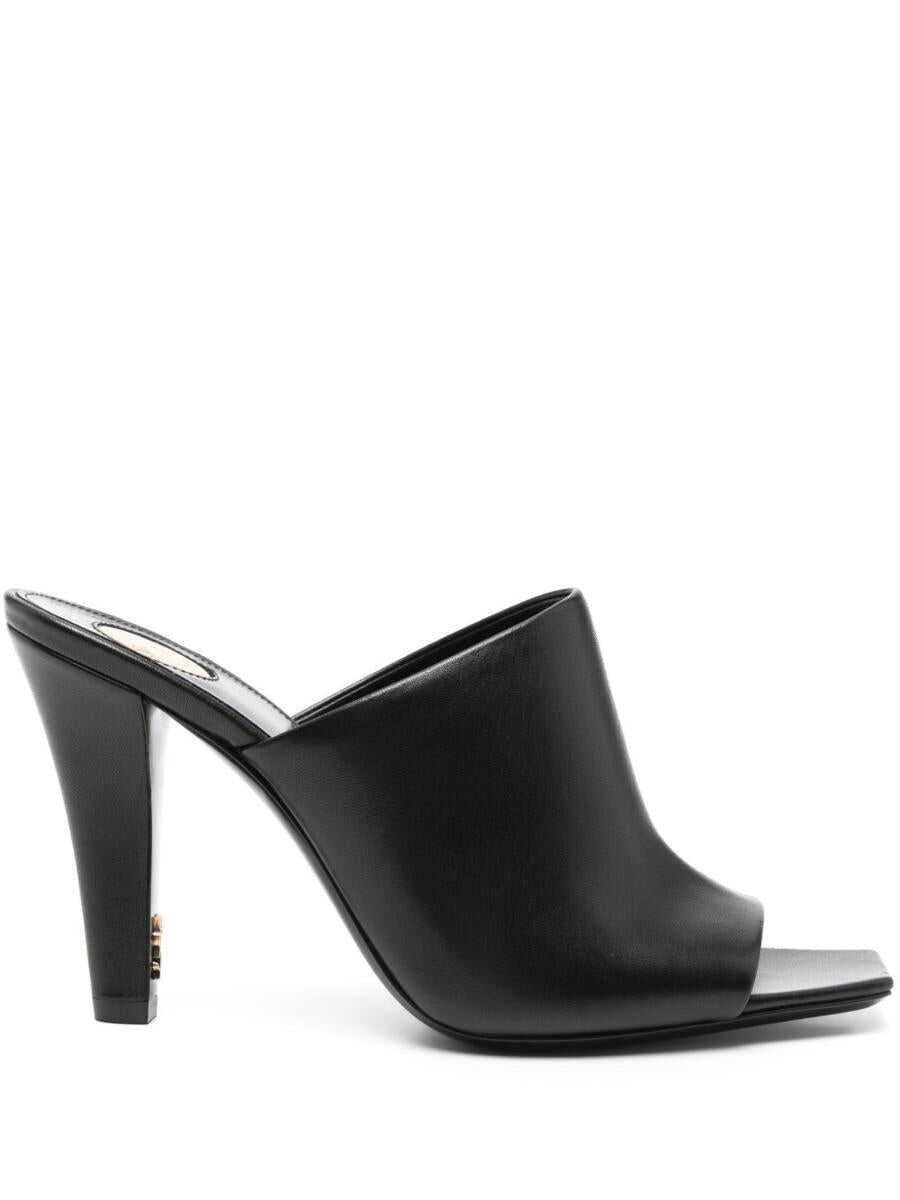 Pantofi cu toc Saint Laurent Saint Laurent Jill Leather Mules Black Femei (BM 19324266) 1