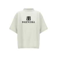Topuri Balenciaga Cropped Logo T-Shirt Femei