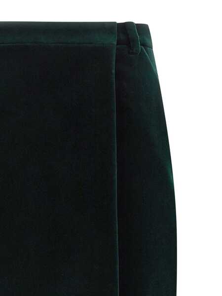 Fuste Saint Laurent Saint Laurent Velvet Skirt GREEN Femei (BM 19324287) 3