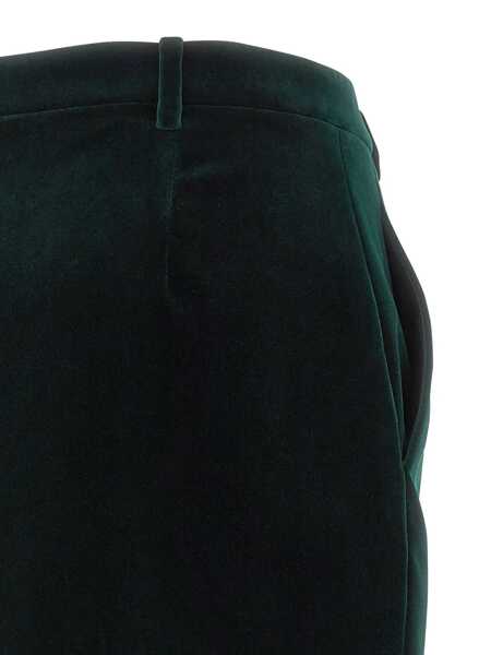 Fuste Saint Laurent Saint Laurent Velvet Skirt GREEN Femei (BM 19324287) 4