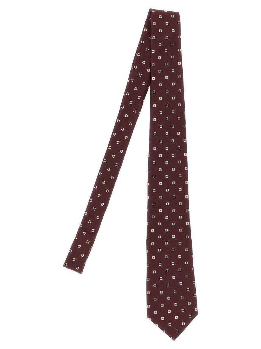 Cravate Saint Laurent Saint Laurent Petits Losan Tie Red Barbati (BM 19324344) 1