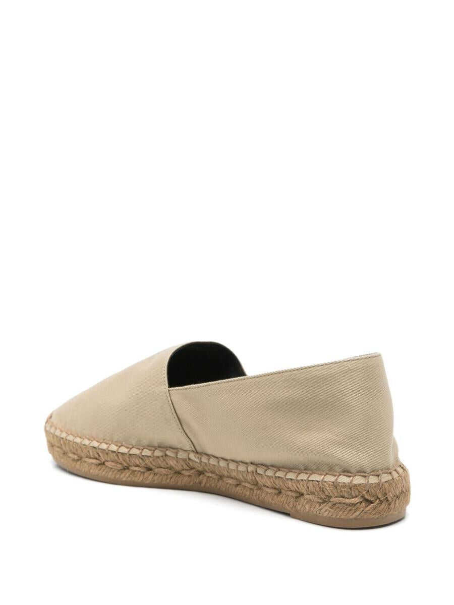 Balerini Saint Laurent Saint Laurent Cotton Espadrilles Beige Femei (BM 19324365) 4