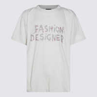 Tricouri Balenciaga White Cotton T-Shirt Femei