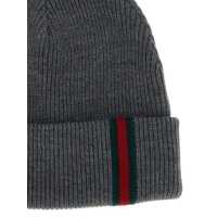 Caciuli pentru Barbati - Caciuli Gucci Gucci Web Detail Beanie GRAY Barbati (BM 19324530) - B-mall.ro
