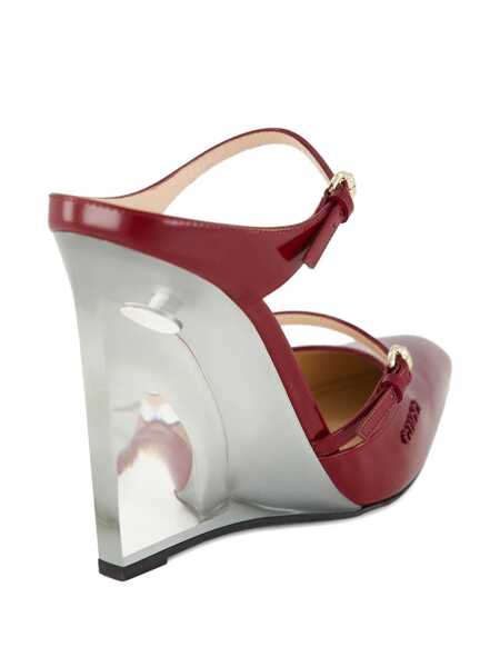 Pantofi cu toc Gucci Gucci Gucci Rosso Ancora Sabots RED Femei (BM 19324548) 3