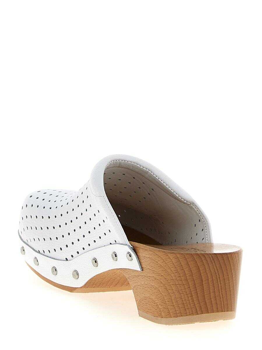 Balerini Balenciaga Balenciaga Clog X Scholl Sabots WHITE Femei (BM 19324578) 3