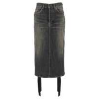 Fuste Balenciaga 'Lace Up' Denim Skirt Femei