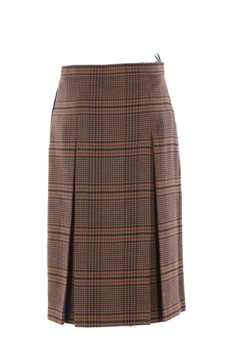 Fuste Saint Laurent Saint Laurent  Skirts MARRONBEIGEROUX Femei (BM 19324710) 2