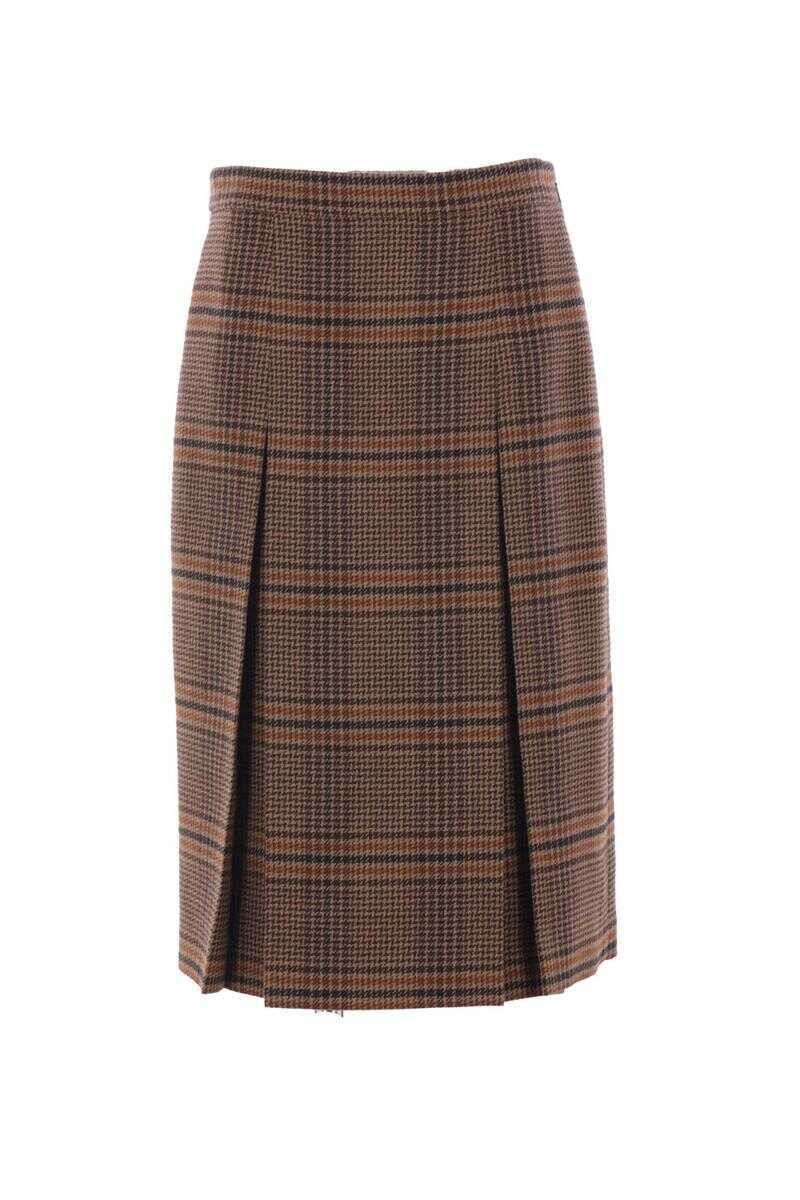 Fuste Saint Laurent Saint Laurent  Skirts MARRONBEIGEROUX Femei (BM 19324710) 1