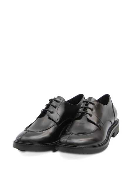 Pantofi eleganti Saint Laurent Saint Laurent Lino Lace Up Shoes Black Barbati (BM 19324851) 2
