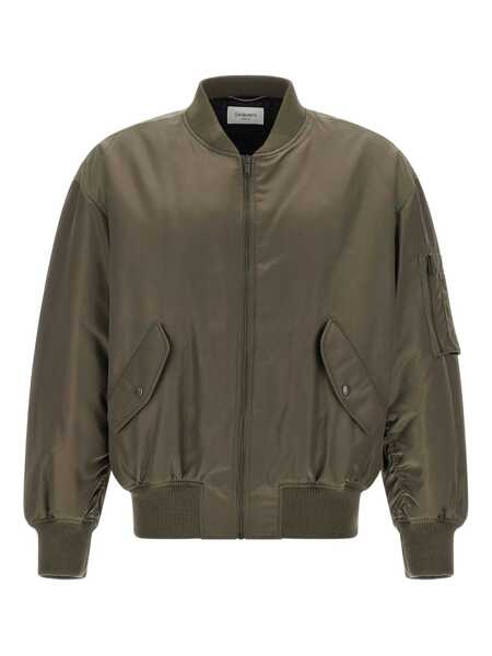 Geci Saint Laurent Saint Laurent Serge Bomber Jacket GREEN Barbati (BM 19324929) 1