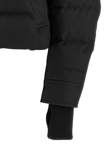 Geci Alexander McQueen Alexander McQueen Cropped Down Jacket Black Femei (BM 19324932) 3