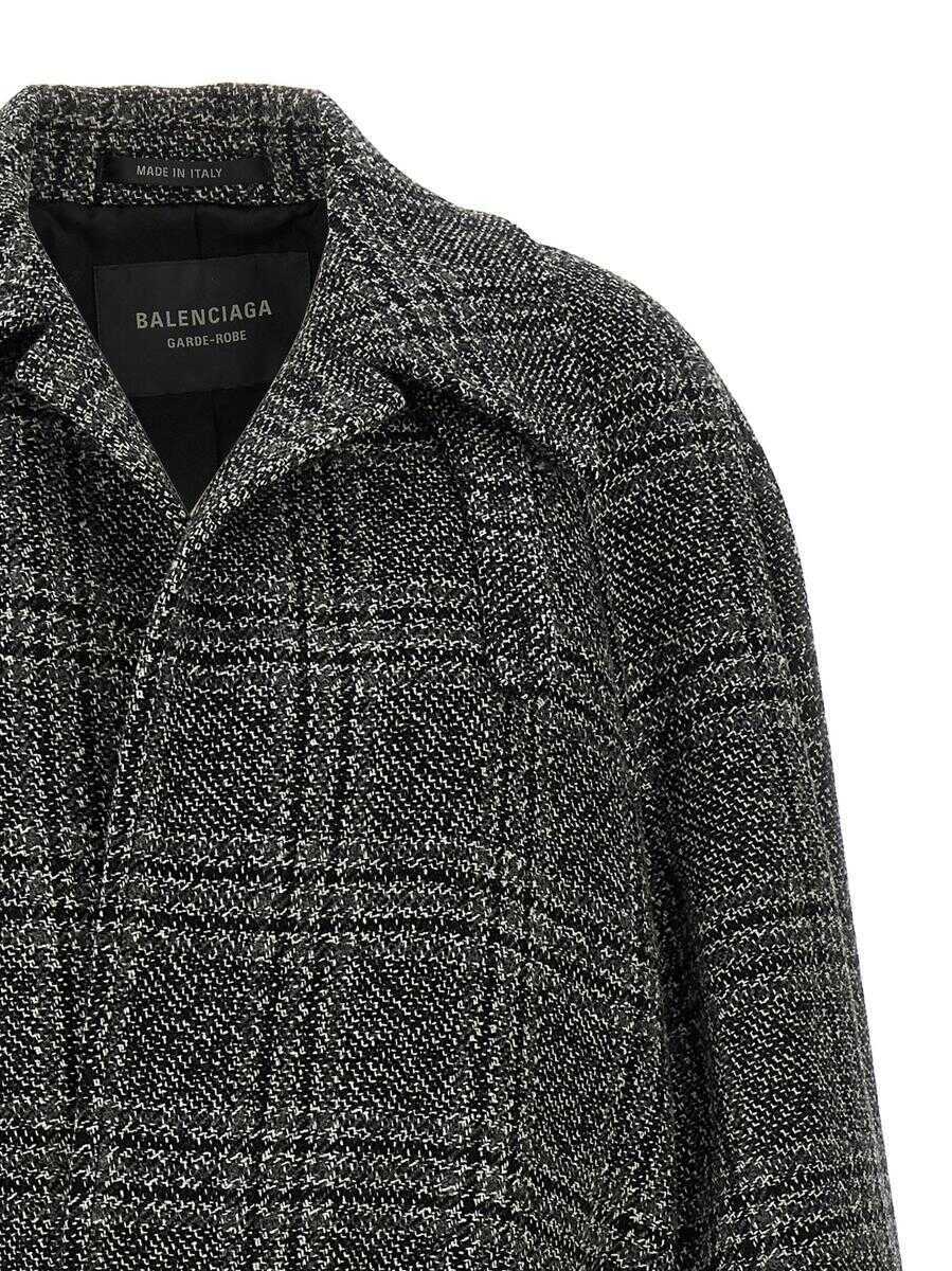 Geci Balenciaga Balenciaga One Layer Coat Black Femei (BM 19324935) 3