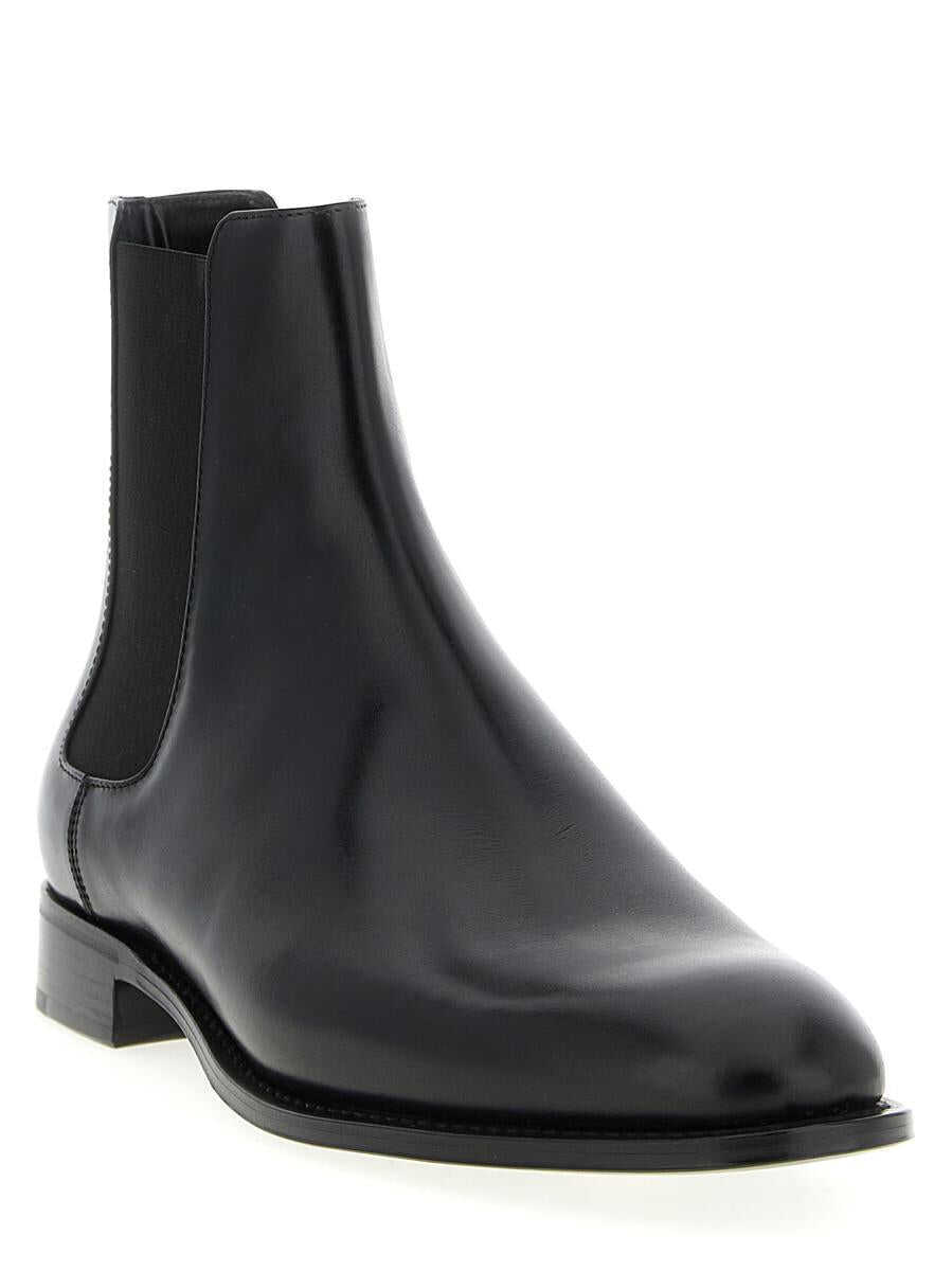 Bocanci Saint Laurent Saint Laurent Adrien Ankle Boots Black Barbati (BM 19324938) 2