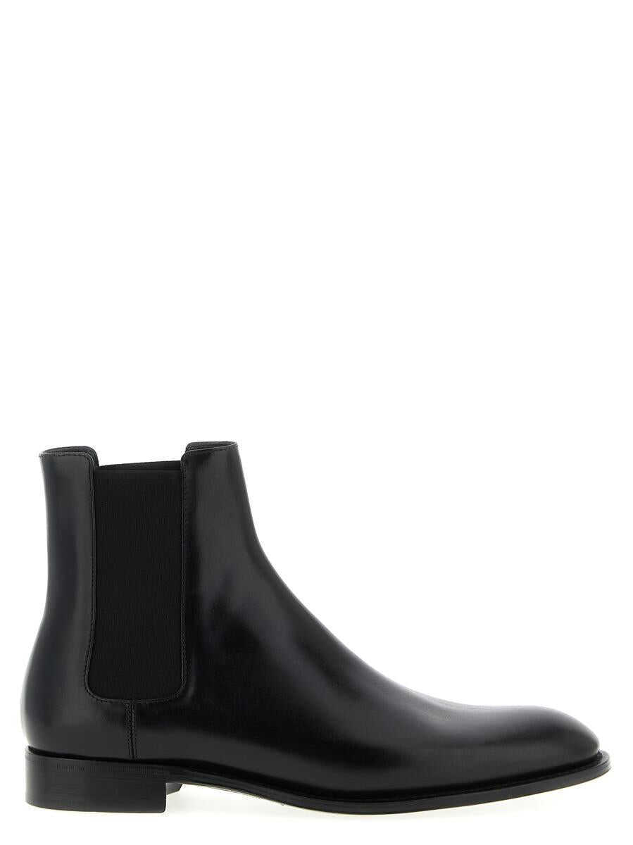Bocanci Saint Laurent Saint Laurent Adrien Ankle Boots Black Barbati (BM 19324938) 1