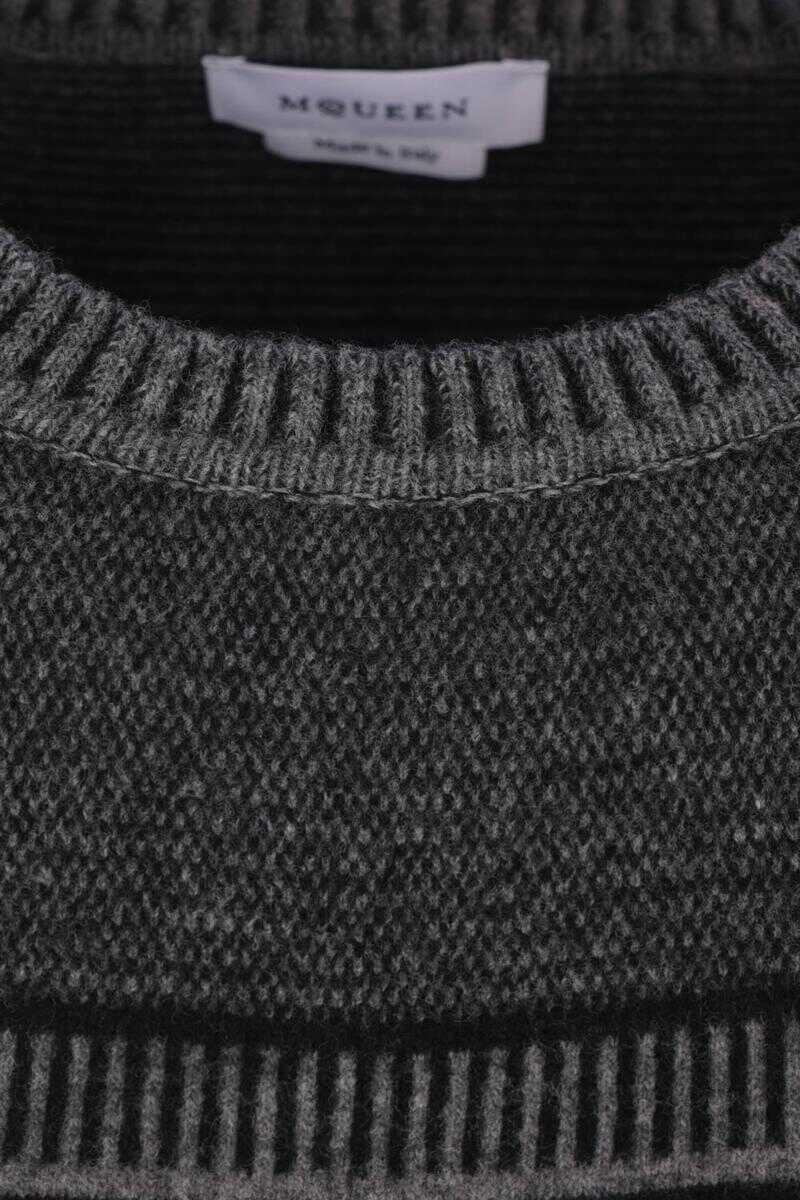 Pulovere Alexander McQueen Alexander McQueen Sweaters BLACKGREY Barbati (BM 19324950) 3