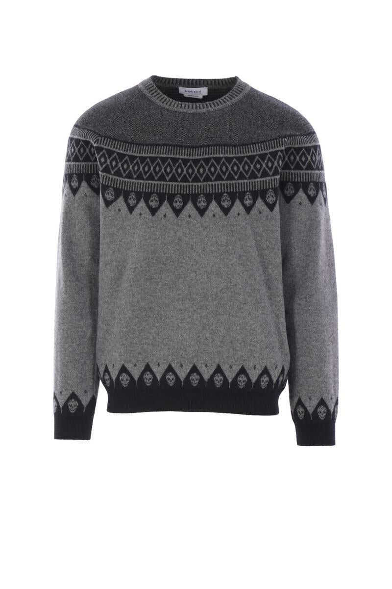 Pulovere Alexander McQueen Alexander McQueen Sweaters BLACKGREY Barbati (BM 19324950) 1