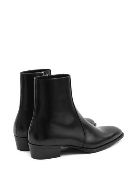 Bocanci Saint Laurent Saint Laurent Roman Ankle Boots Black Barbati (BM 19325022) 4