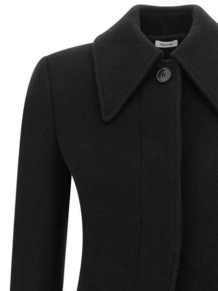Geci Alexander McQueen Alexander McQueen Wool And Cashmere Coat Black Femei (BM 19325034) 3