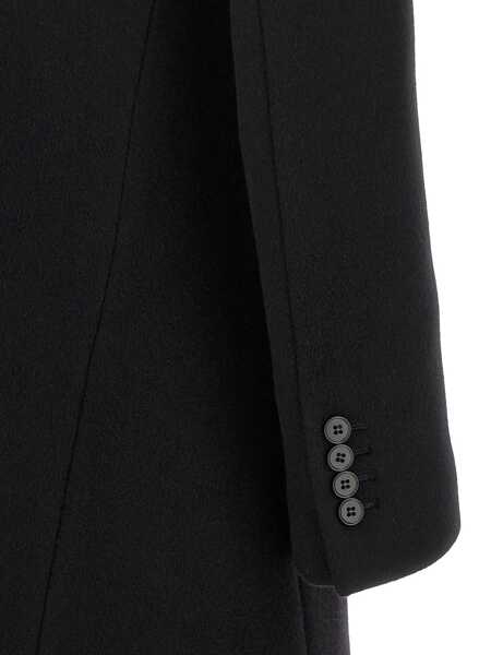 Geci Alexander McQueen Alexander McQueen Wool And Cashmere Coat Black Femei (BM 19325034) 4