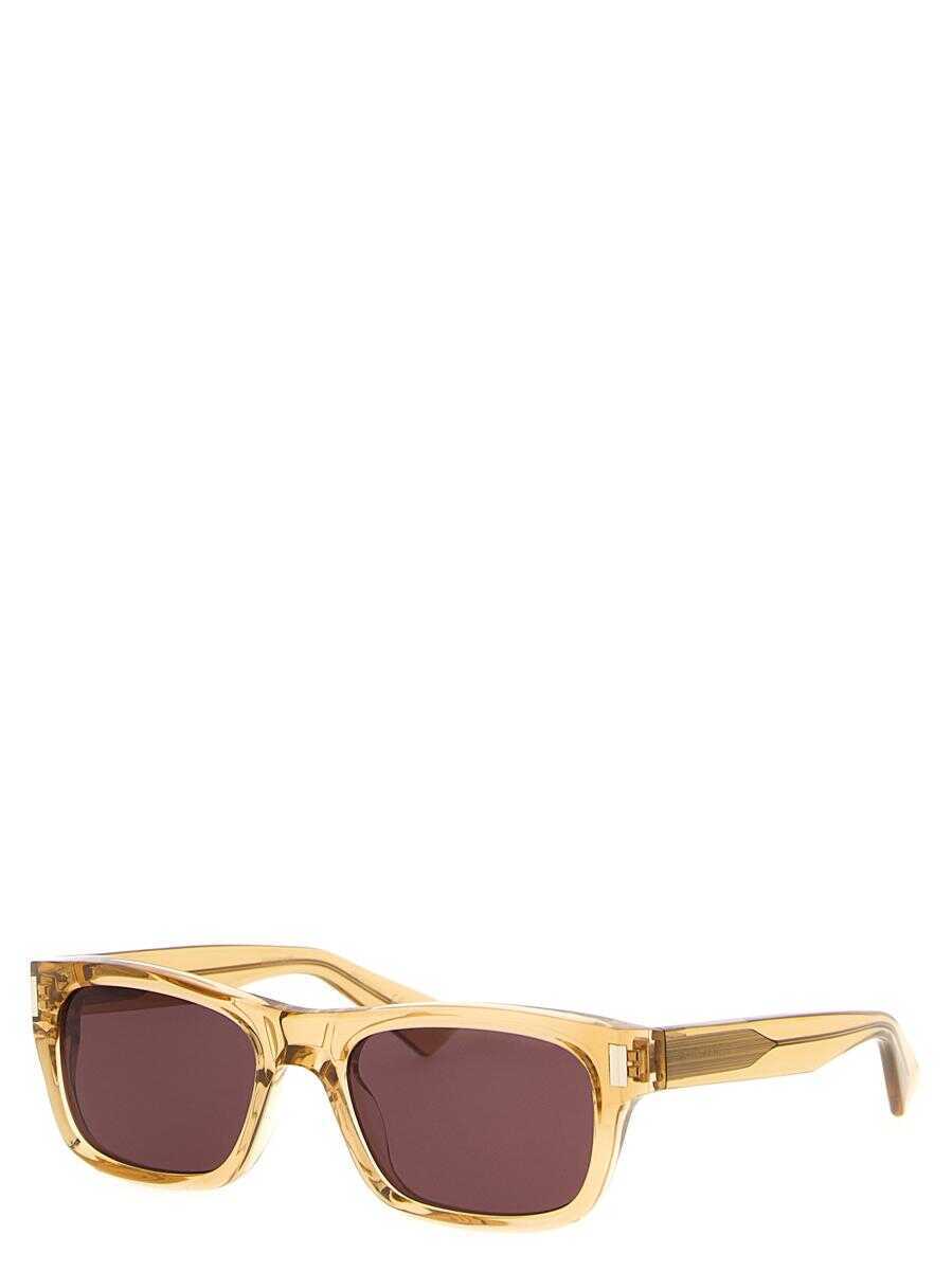 Ochelari de soare Saint Laurent Saint Laurent Sl 83 Sunglasses Beige Barbati (BM 19325046) 3