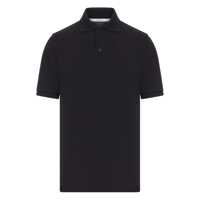 Tricouri Polo Saint Laurent Logo Embroidery Polo Shirt Barbati