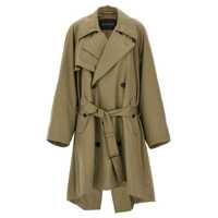 Geci Balenciaga 'Draped Neck' Trench Coat Femei