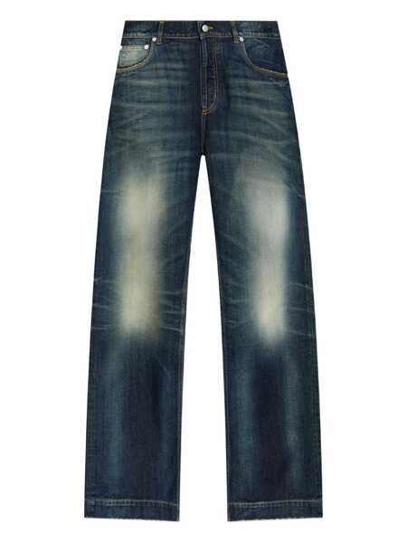 Blugi Alexander McQueen Alexander McQueen Wide Leg Jeans BLUE Barbati (BM 19325127) 1