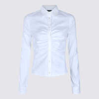Camasi Balenciaga White Cotton Shirt Femei