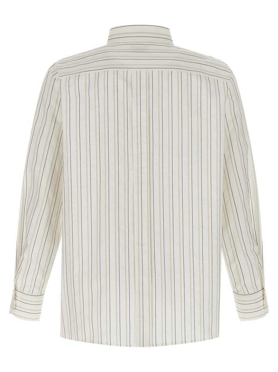 Camasi Saint Laurent Saint Laurent Cassandre Shirt WHITE Barbati (BM 19325280) 2