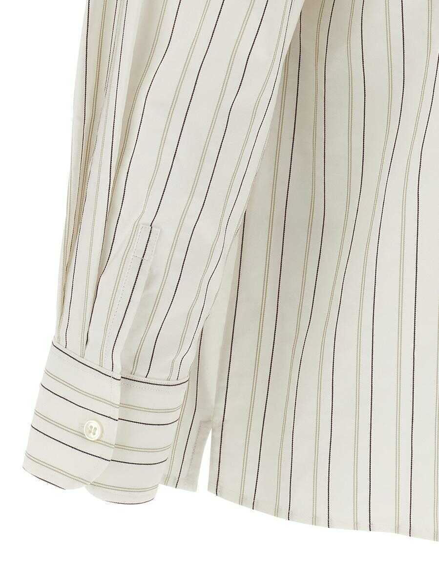 Camasi Saint Laurent Saint Laurent Cassandre Shirt WHITE Barbati (BM 19325280) 4