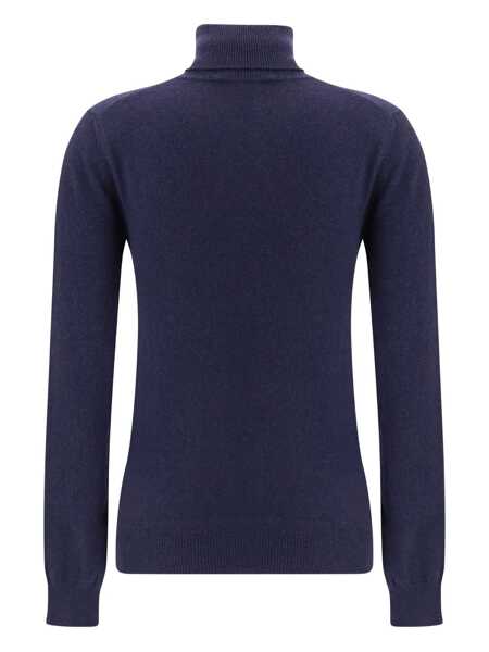 Pulovere Balenciaga Balenciaga Standard Turtleneck Turtleneck Sweater BLUE Femei (BM 19325292) 2