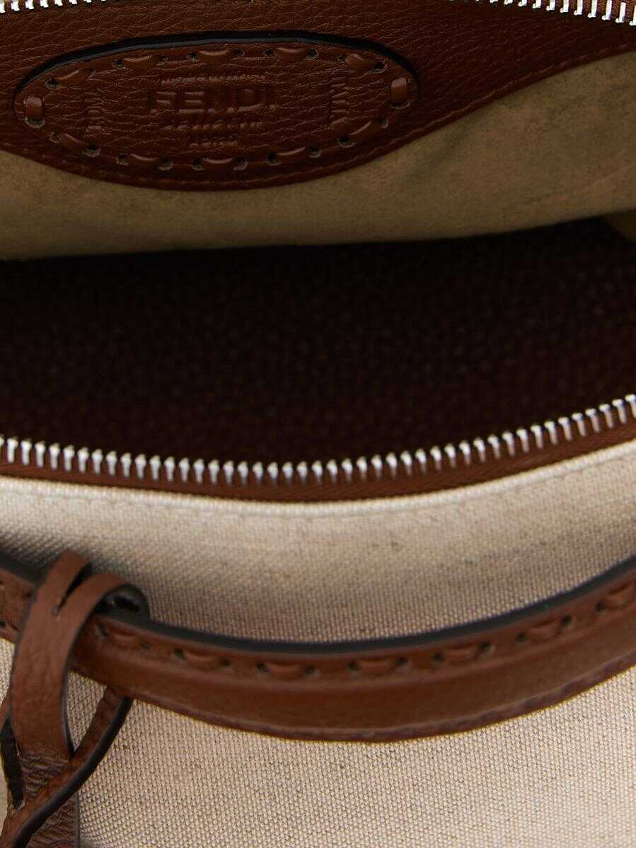 Genti de mana Fendi Fendi By The Way Soft Medium Handbag Beige Femei (BM 19325424) 4